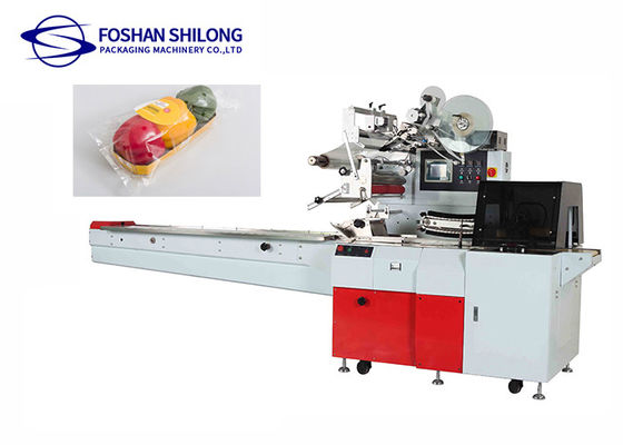 90mm Horizontal Pillow Packaging Machine For Biscuit Bread Candy Vegetables