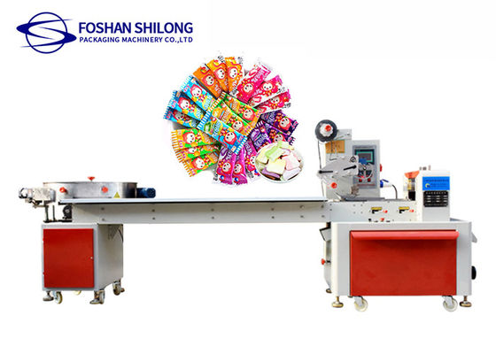 90mm Horizontal Pillow Packaging Machine For Biscuit Bread Candy Vegetables