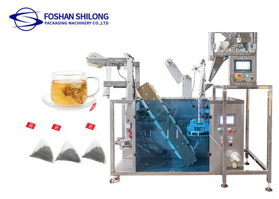 Inner And Outer Tea Bag Packing Machine Triangle Sachet High End