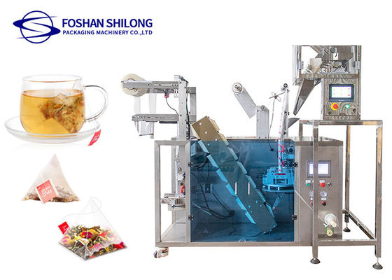 Inner And Outer Tea Bag Packing Machine Triangle Sachet High End