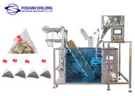 Stand Up Shilong Nylon Triangle Tea Bag Packing Machine PLC Control