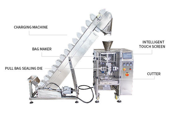 220V 400kg Automatic Granule Packing Machine Weight  Sachet And Sugar Rice