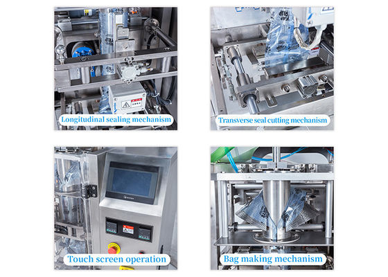 H1700mm 400ml Juice Sachet Automatic Liquid Packing Machine 3 Side Seal