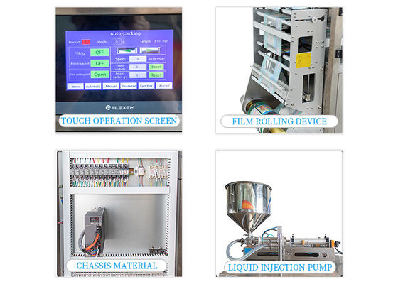 CPP 45deg Angle Sauce Bag Automatic Liquid Packing Machine SS304 Tomato Paste