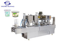 Curd Cup Automatic Bottle Filling Capping Labeling And Sealing Machine OEM 9KW 380V
