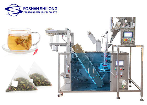 Inner And Outer Tea Bag Packing Machine Triangle Sachet High End