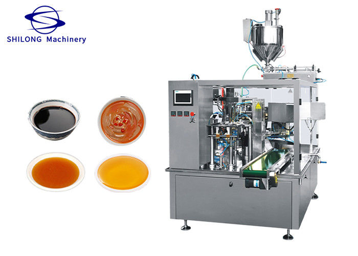 Soy Sauce And Milk Premade Bag Packaging Machine Horizontal For Liquid