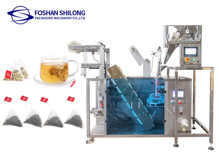 Inner And Outer Tea Bag Packing Machine Triangle Sachet High End