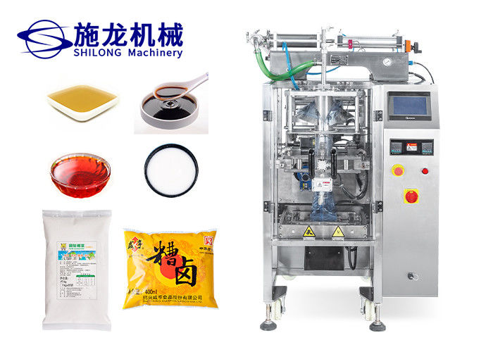 H1700mm 400ml Juice Sachet Automatic Liquid Packing Machine 3 Side Seal