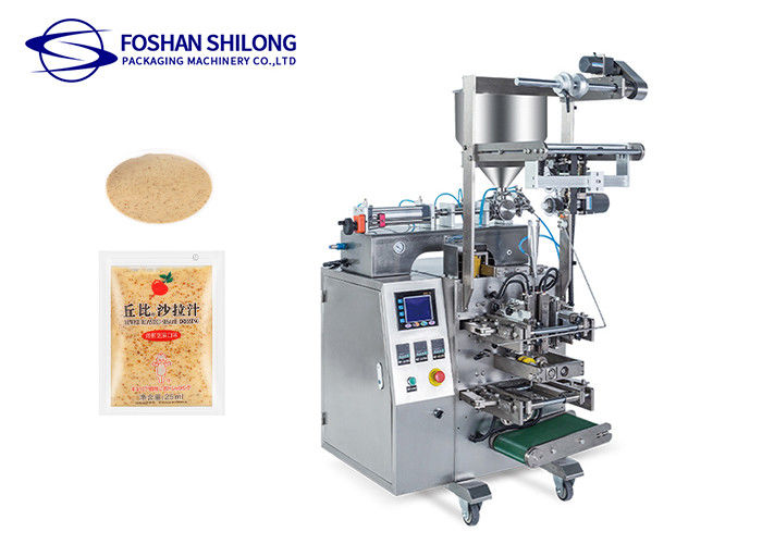 Shilong PLC Control Liquid Packing Machine For Honey / Ketchup