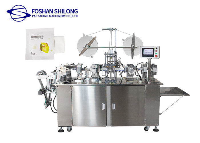 Single Disinfect Alcohol Swab Making Machine Four Side Seal 30mm*30mm