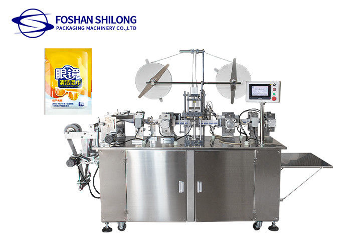 Shilong 2.5KW Cutting Alcohol Prep Pad Packing Machine 120pcs / Min