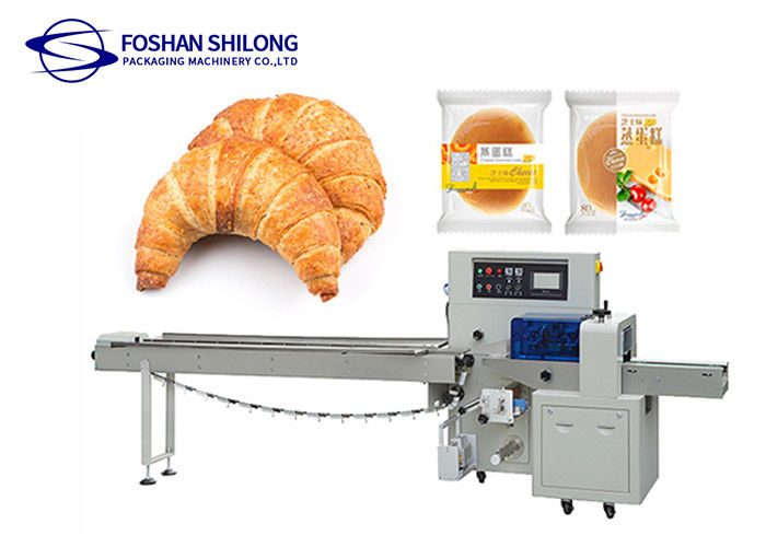 Croissant Bread Pillow Bag Packing Machine With PLC Control System