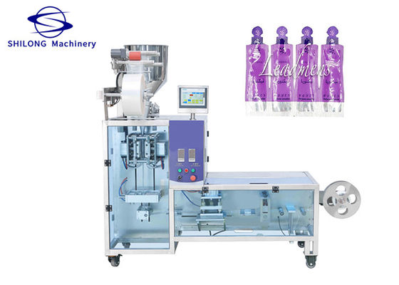 Irregular Shaped Shampoo Pouch Vertical Packing Machine 800KG 200mm PLC