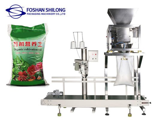 Quantitative 10-50kg Powder Open Mouth Bagging Machine With PLC Control